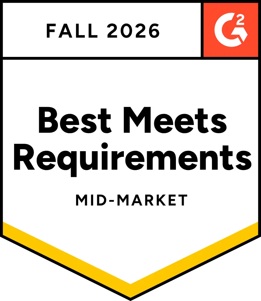 G2 Fall 2026 Best Meets Requirements Mid-Market