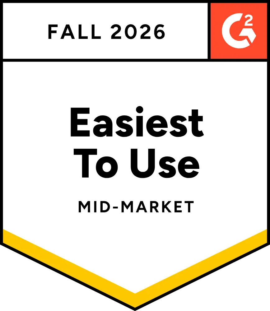 G2 Fall 2026 Easiest To Use Mid-Market